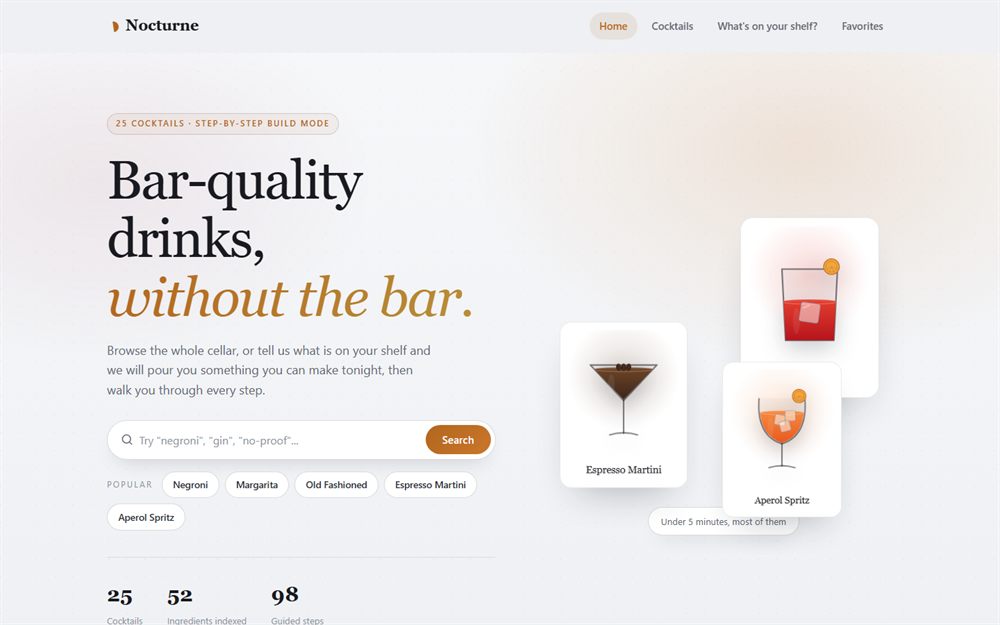 Nocturne home page