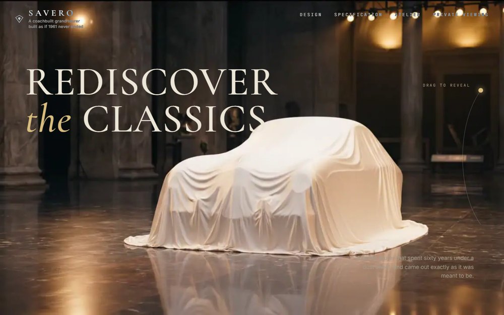 Savero home page