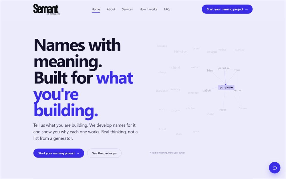 Semant home page